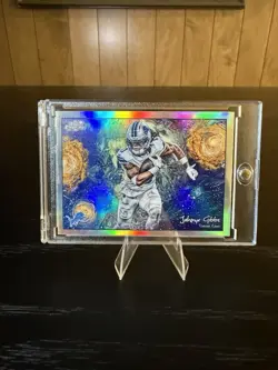 2025 Topps Cosmic Football STARS IN THE NIGHT Jahmyr Gibbs #STN-15 LIONS - Image 1