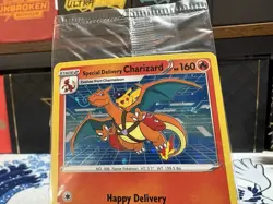 Special Delivery Charizard SWSH075 Sword & Shield Promo SEALED *Swirl* - Image 3