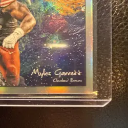 2025 Topps Cosmic Chrome Star in the Night Myles Garrett STN-23 Rams Browns - Image 4