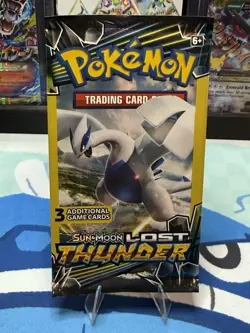 Pokemon TCG Lost Thunder 3-Card Booster Pack Factory Sealed - Image 1