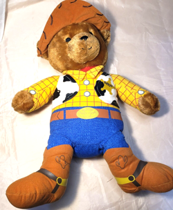 Disney Toy Story Woody Cowboy Teddy Bear Sheriff 16'' Stuffed Plush Bear - Image 1