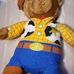 Disney Toy Story Woody Cowboy Teddy Bear Sheriff 16'' Stuffed Plush Bear - Image 4