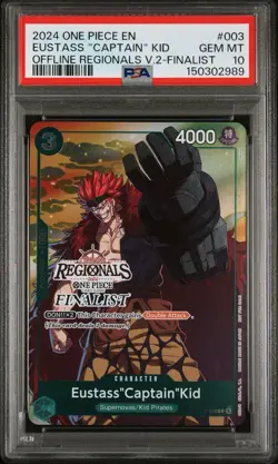 2024 One Piece Captain Kid (Offline Regionals V2 Finalist) Card PSA 10 💎 ENG - Image 1