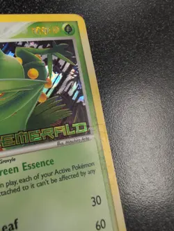 Pokemon TCG Sceptile Holo Rare Card 10/106 EX Emerald 2005 Stamped - Image 2