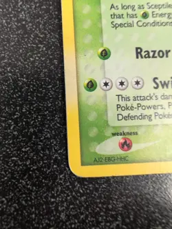 Pokemon TCG Sceptile Holo Rare Card 10/106 EX Emerald 2005 Stamped - Image 3
