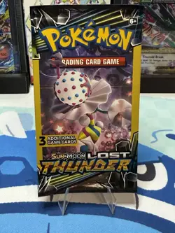 Pokemon TCG Lost Thunder 3-Card Booster Pack Factory Sealed - Image 1