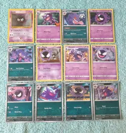 GASTLY, HAUNTER, & GENGAR BUNDLE OF POKEMON CARDS - Image 1