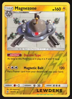 Magnezone - 60/236 - Reverse Holo Holo Rare - Unified Minds - Pokemon Card - Image 1