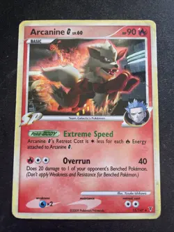 Pokemon Arcanine G 15/147 - Supreme Victors Holo Rare 2009 with Card Sleeve! - Image 1