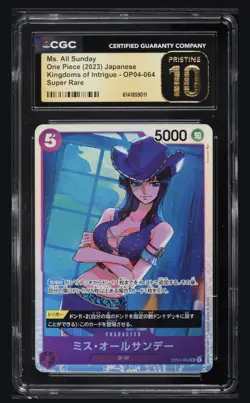 Ms. All-Sunday OP04-064 Super Rare ONE PIECE Card Japanese CGC 10 - Image 1