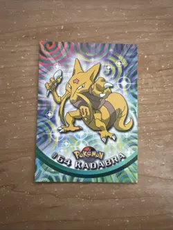 Pokemon Card - Kadabra #64 - Topps Series 1 - Black Logo - Image 1