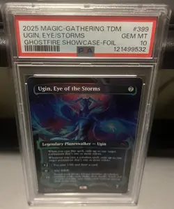 Ugin, Eye of the Storms #399 Ghostfire Showcase Foil TDM Tarkir PSA 10 GEM MINT - Image 1