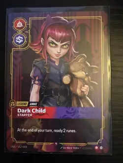 Annie - Dark Child (Starter) [OGS - 017/024] - NM TCG Riftbound - Image 1