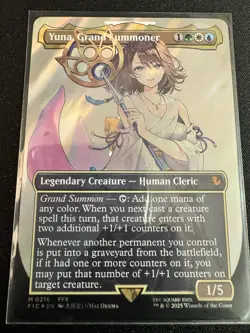 MTG: Final Fantasy (FIC) Yuna Grand Summoner (Surge Foil) #216 NM - Image 1