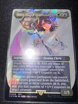 MTG: Final Fantasy (FIC) Yuna Grand Summoner (Surge Foil) #216 NM - Image 2
