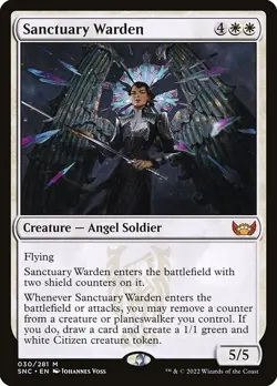 Sanctuary Warden-Streets Of New Capenna-Foil-30-LP - Image 1