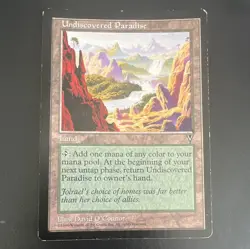 Wizards of the Coast Undiscovered Paradise Visions Regular Rare Land EN 1996 - Image 1
