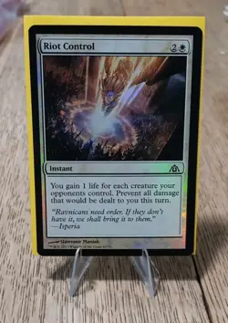 MTG - Riot Control FOIL - Dragon's Maze - Magic the Gathering - Image 1