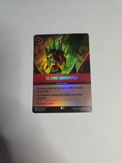 Disney Lorcana Fabled Be King Undisputed Epic Holo #216/204 EN9 TCG Card 2025 - Image 1