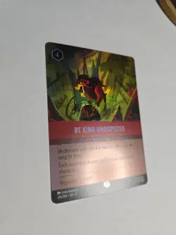 Disney Lorcana Fabled Be King Undisputed Epic Holo #216/204 EN9 TCG Card 2025 - Image 2
