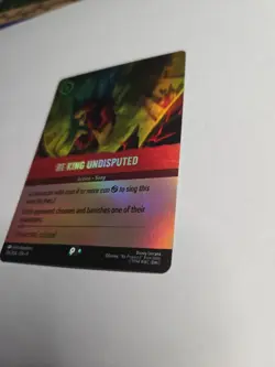 Disney Lorcana Fabled Be King Undisputed Epic Holo #216/204 EN9 TCG Card 2025 - Image 4