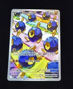 Pokemon Roggenrola 127/086 SV: White Flare Illustration Rare Holo English - Image 1