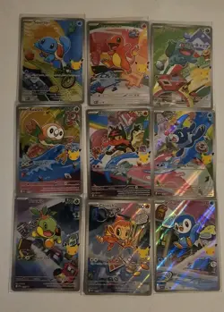 Pokemon First Partner Full set 9 Cards series 1. Pack Fresh - Image 1