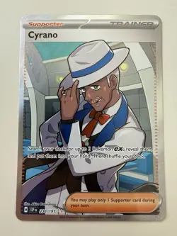 Cyrano 230/191 Ultra Rare Surging Sparks Pokemon NM - Image 1