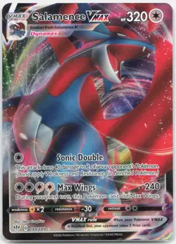 Salamence VMAX 144/189 Holo VMAX Rare Darkness Ablaze Pokemon Near Mint - Image 1
