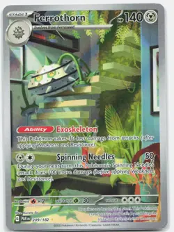 Ferrothorn 209/182 Illustration Rare Paradox Rift Pokemon Near Mint - Image 1