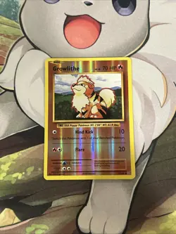 Pokemon TCG Growlithe Reverse Holo Card 17/108 XY Evolutions Near Mint - Image 1