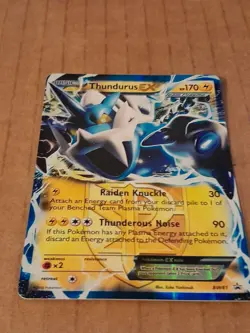 Pokemon Thunderus EX BW 81 Black Star Holo Promo NM See Pictures - Image 3