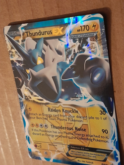 Pokemon Thunderus EX BW 81 Black Star Holo Promo NM See Pictures - Image 4