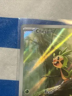 Chespin 087/086 Illustration Rare Pokemon TCG Chaos Rising NM Pokemon - Image 3