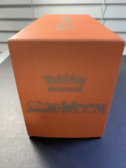 1x EMPTY Pokemon Sun & Moon Base Set Elite Trainer Box ETB Solgaleo Orange - Image 4