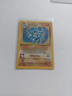1999Pokemon Base Set Machamp 8/102 1st Edition Holo Rare LP - Image 1