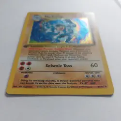 1999Pokemon Base Set Machamp 8/102 1st Edition Holo Rare LP - Image 3