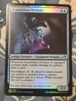 Acquisition Octopus FOIL Kamigawa Neon Dynasty MTG Magic - Image 1