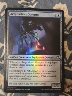 Acquisition Octopus FOIL Kamigawa Neon Dynasty MTG Magic - Image 2