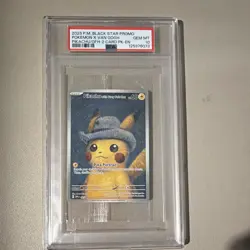 LOW POP - Van Gogh Pikachu SVP 85 English Promo Full Art PSA 10 - Image 1