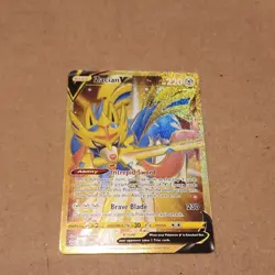 Pokemon Zacian V 211/202 Swsh01 Sword & Shield Full Art Holo Secret Rare - Image 3