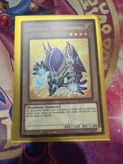 Yu-Gi-Oh Maze Of Muertos Elemental HERO Sparkman Secret Rare MZMU-EN059 NM - Image 1