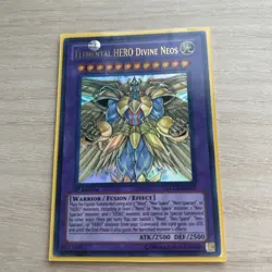 2011 Yugioh Elemental Hero Divine Neos LCGX-EN077 Ultra Rare 1st Edition - Image 1