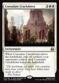 Consulate Crackdown - Light Play MTG Aether Revolt - Image 1