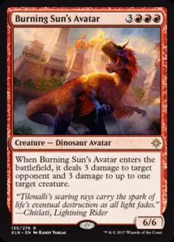 Burning Sun's Avatar - Light Play MTG Ixalan - Image 1