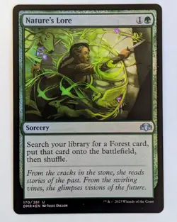 Nature's Lore Dominaria Remastered Foil, NM - MTG - Image 1