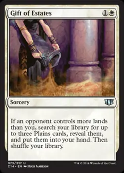 Gift of Estates - Light Play MTG Commander 2014 Edition - Image 1