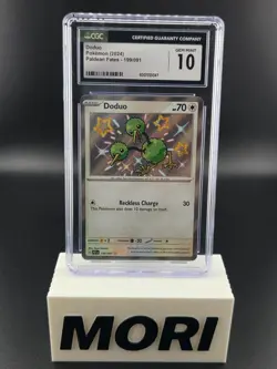CGC 10 GEM MINT Doduo 199/091 [Baby Shiny] Pokemon TCG Paldean Fates - Image 1