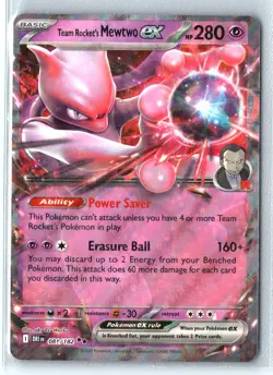 Team Rocket's Mewtwo ex 081/182 Pokemon Scarlet & Violet Destined Rivals - Image 1