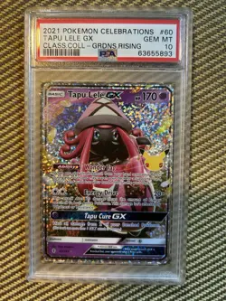 2021 Pokemon Celebrations Classic Collection Tapu Lele Gx #60/145 PSA 10! - Image 1
